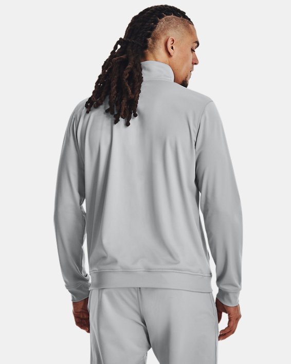 เสื้อแจ็คเก็ตผ้าถัก UA Sportstyle สำหรับผู้ชาย in Gray image number 1